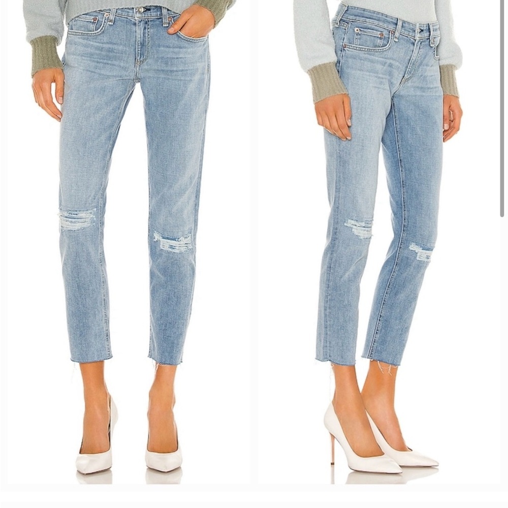 Rag&Bone super soft jeans low rise boyfriend Dre Alyssa NWT SZ26 - Picture 2 of 11